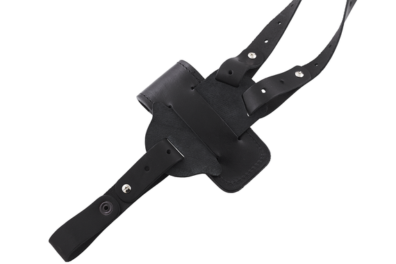 Кобура двостороння Форт-12 формована з кліпсою з чохлом під магазин (шкіра, чорна) MAS | Зображення 2