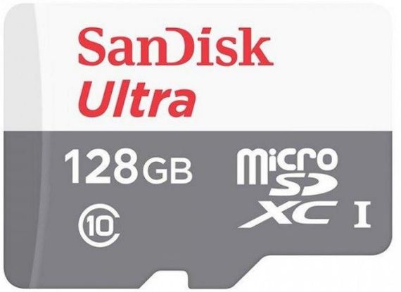 Карта памяти SanDisk 128GB microSDXC C10 UHS-I R100MB/s Ultra (SDSQUNR-128G-GN6MN)