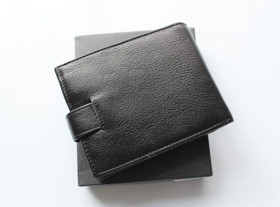 Мужской подарочный набор Calvin Klein ремень и кошелек total black | Зображення 7