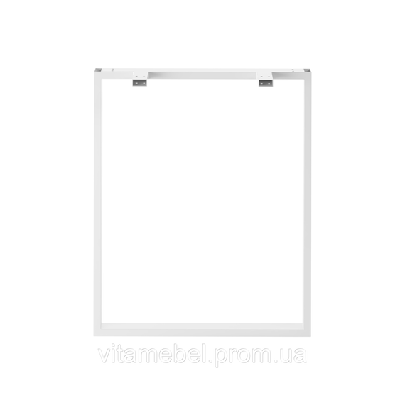 Комплект опор для стола из металла 600×120mm, H=730mm (профильная труба: 40x20mm) Белый | Зображення 2