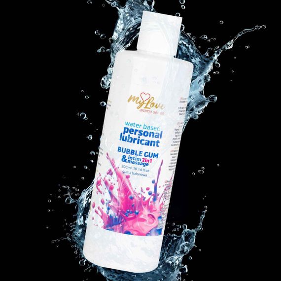2в1 лубрикант та масажний гель - MyLove Aroma Series Intim&Massage Bubble Gum, 300 мл Sex Aura | Зображення 3