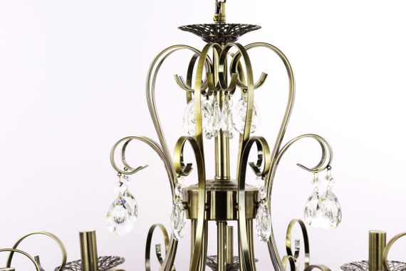 Люстра свічка 25338 Бронза 60-90х72х72 см. | Зображення 2