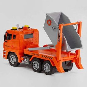 Іграшка спецтехніка. Самоскид зі звуковими та світловими ефектами Помаранчева