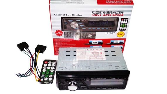 Автомагнитола 1DIN 1010BT черный (1010BT_475) | Зображення 1