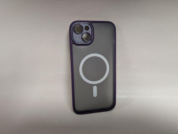 Чохол для iPhone 14 Plus / Айфон 14 Плюс, Rock Guard MagSafe, протиударний, TPU, фіолетовий