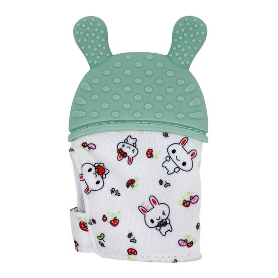 Прорізувач-рукавичка "Зайчик" MGZ-0404 (Green) на липучці | Зображення 1