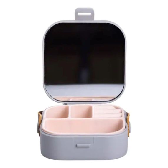 Скринька для прикрас 9×9×3.8 см міні органайзер для ювелірних виробів HP-5-27G