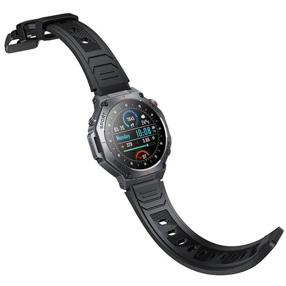 Смарт-годинник Hoco Smart Watch Y37 Smart sports watch (call version) Black | Зображення 4
