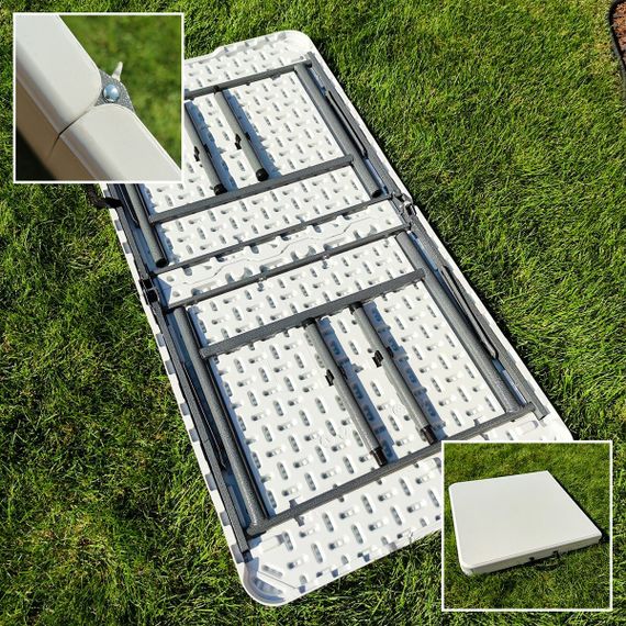 Складний стіл (2 рівня регулювання висоти) 122*61*74см SW-00001606 | Зображення 7