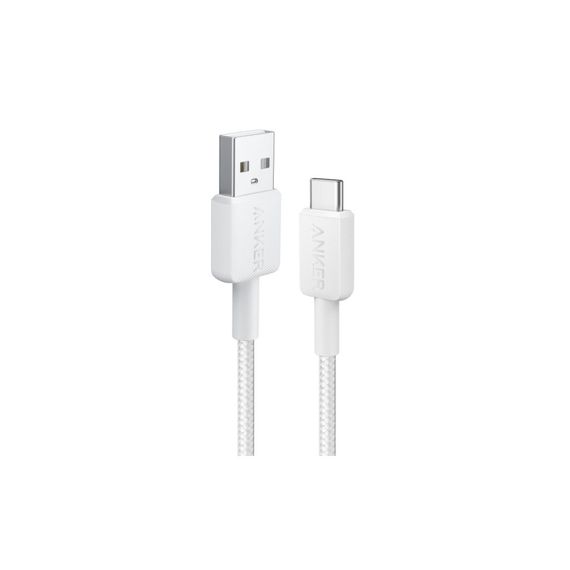 Дата кабель USB 2.0 AM to Type-C 1.8m 322 White Anker (A81H6H21) | Зображення 1