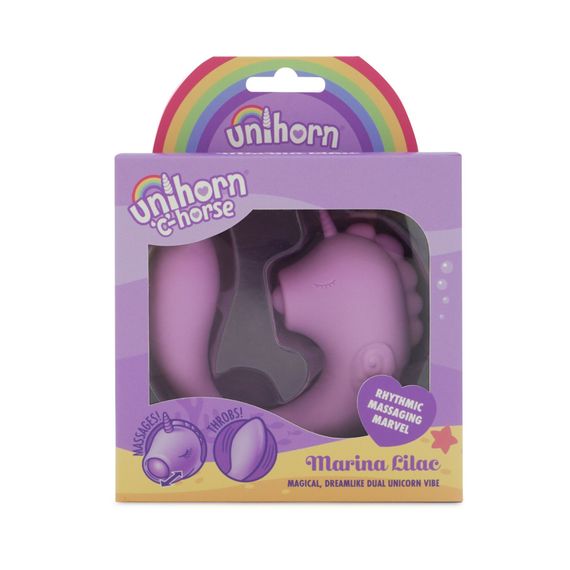Вібратор-єдиноріжка Unihorn – C Horse – Marina Lilac, вагінально-кліторальна стимуляція, 2 мотори по 10 режимів | Зображення 8