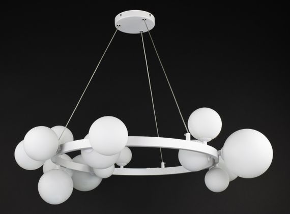 Люстра підвісна на 15 лампочок 27853 Білий 40-130х85х85 см.