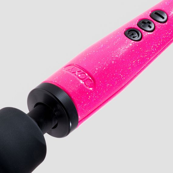 Вібромасажер DOXY Die Cast Massager Hot Pink, дуже потужний, живлення 220В, металевий корпус | Зображення 4