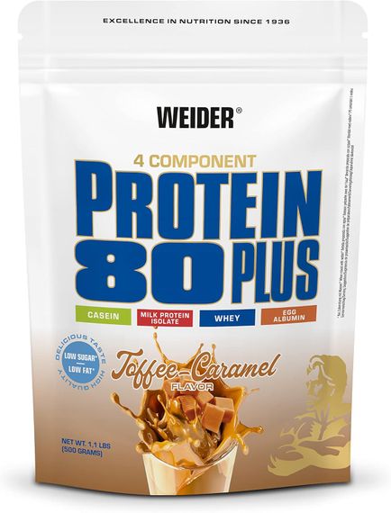 Протеин Weider Protein 80 Plus 500 g (Toffee-Caramel)