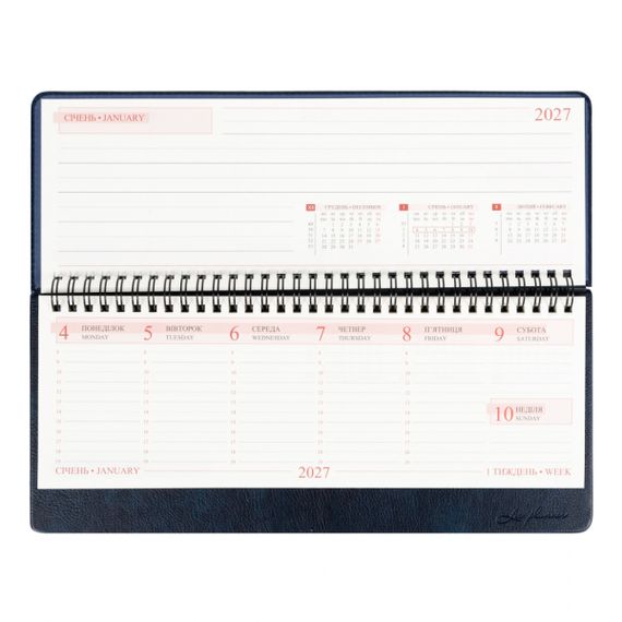 Планінг настільний датований 2027 Leo Planner Persona 252743 30х14 см 128 аркушів синій | Зображення 7