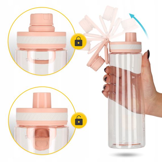 Пляшка для води спортивна 4FIZJO 850 мл Pink (P-5905973403818) | Зображення 4