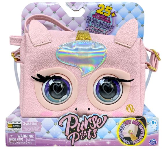 Сумочка Purse Pets одноріг Гламікорн кліпають очі видає звуки та мелодії рожева