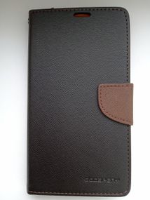 Чохол-книжка Goospery для Lenovo A7010 чорний/коричневий