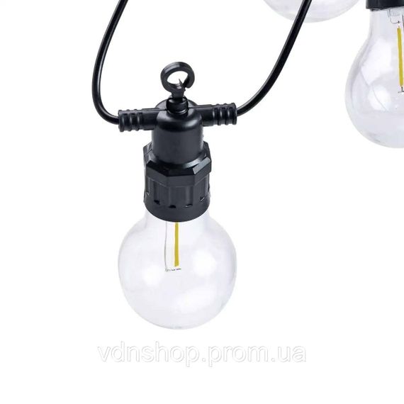 Ретро гирлянда уличная 10 LED лампочек 5 метров желтая A60Y | Зображення 8