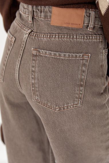 Шоколадні жіночі джинси - коричневий цвет, 27р (є розміри) | Зображення 3