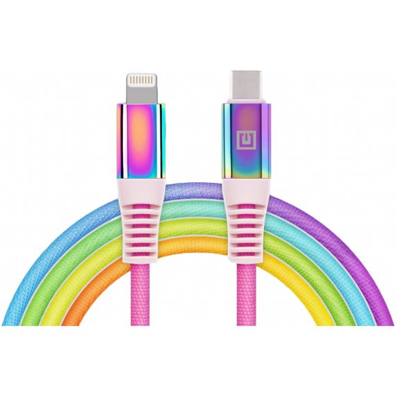 Дата кабель USB Type-C to Lightning 1.0m MFI Rainbow REAL-EL (EL123500054) | Зображення 1