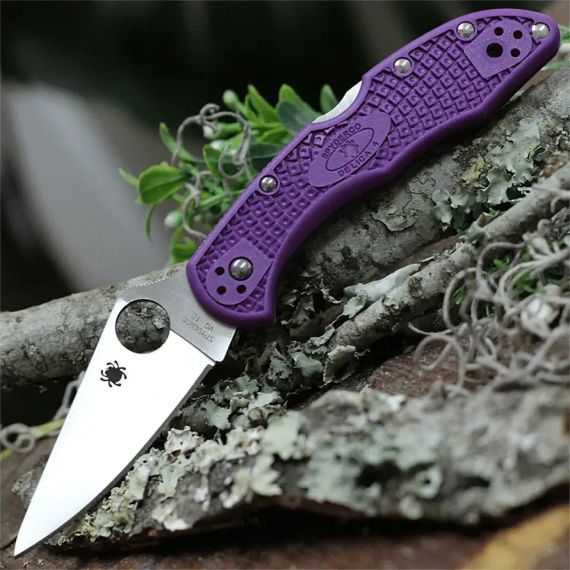 Ніж Spyderco Delica 4 Lightweight VG-10 FRN Purple | Зображення 3
