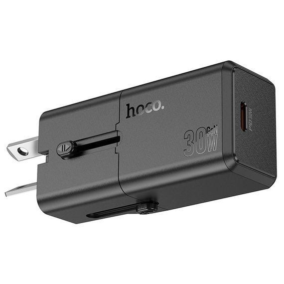 МЗП Hoco AC25 Mini PD30W (1USB-C) universal travel charger Black | Зображення 4