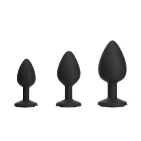 Набор силиконовых анальных пробок BMS Roses Til’ Dawn Silicone Anal Plug Kit (повреждена упаковка!!!) Sex Aura