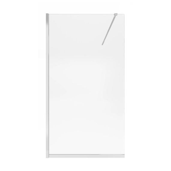 Душова перегородка Qtap Walk-In Standard CRM2011.C8 110х200 см, скло Clear 8 мм, покриття CalcLess