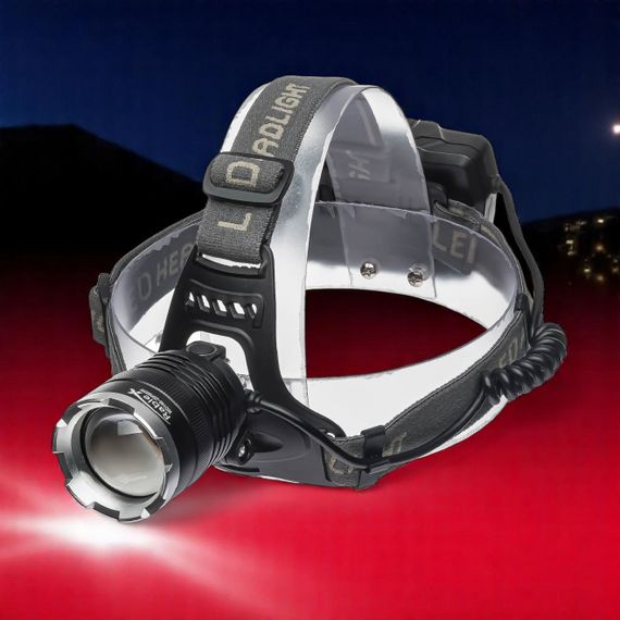 Налобний ліхтар XPRO 2199-T6 з потужним світлодіодом, зарядка Type-C, зум та шипи (47469-2199_193) | Зображення 2