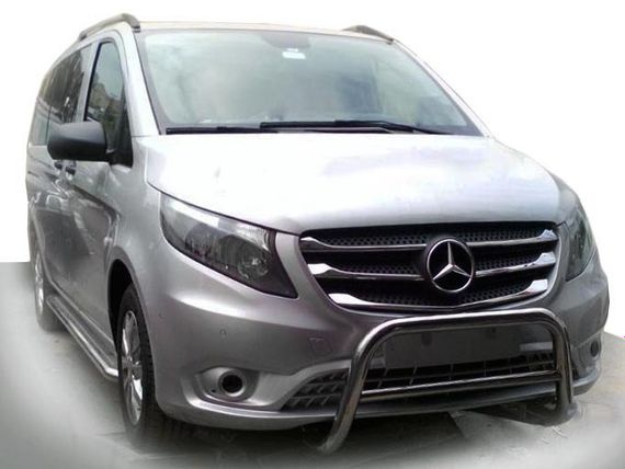 Кенгурятник WT005 (нерж.) для Mercedes Vito / V W447 2014-2024 гг