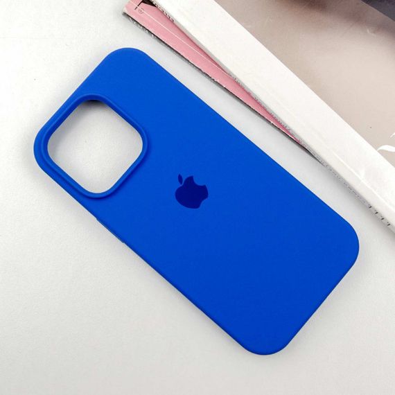 Чехол Silicone Case Full Protective (AA) для Apple iPhone 16 Pro Max (6.9") Синий / Capri Blue | Зображення 1