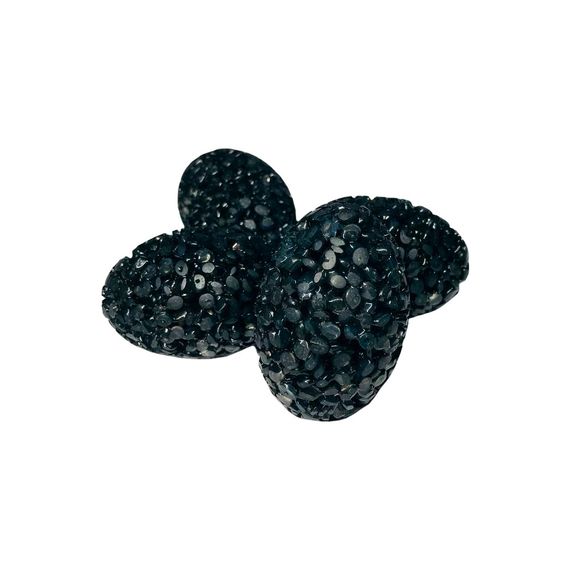 Іграшка для котів ТМ "FOX" яйце гліцеринове чорне з бубонцем, 3*4.5см, 25 шт/уп