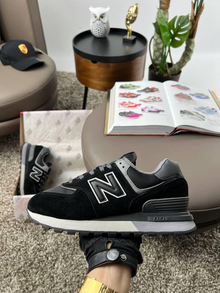 Чоловічі кросівки N-e-w 574 Black White , В'єтнам термо-21 45 29 см | Зображення 6