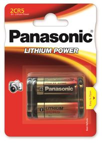 Батарейка Panasonic литиевая 2CR5 блистер, 1 шт. (2CR-5L/1BP)