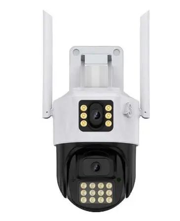 Камера 360  (P12-P6MP)-mpКамера Wifi ptz двойной поклон 3mp+3mp= 6mp камера +12v2a power *icsee