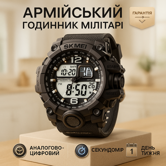 Годинник наручний електронний для хлопця SKMEI, Армійський годинник топ Бюджетний спортивний ZB-55