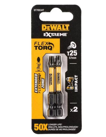 Набір біт DeWalt ударні IMPACT TORSION (DT70534T)