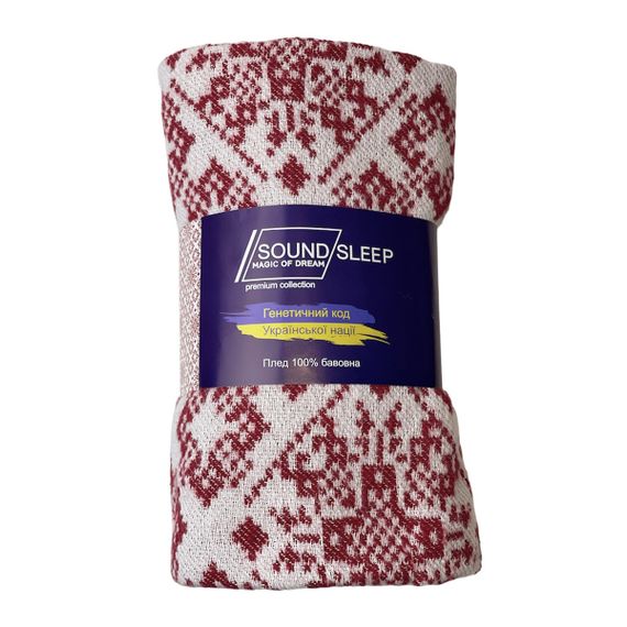 Плед SoundSleep Код Незламної Нації бавовняний 140х200 см червоний (94066036) | Зображення 8