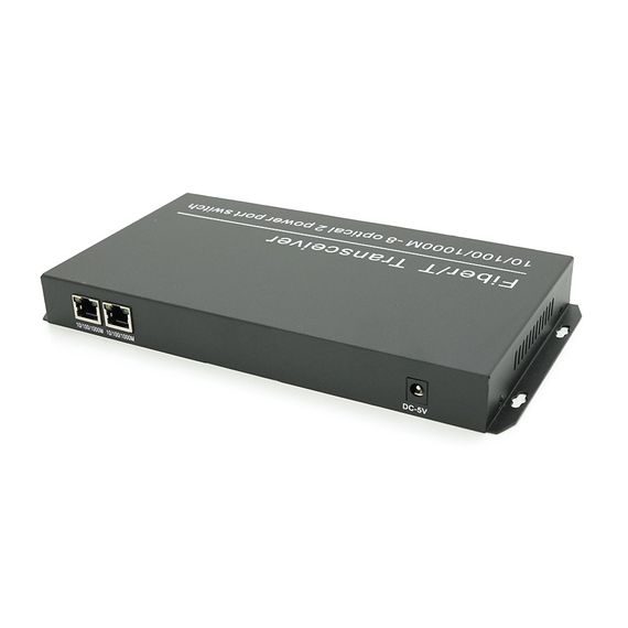Комутатор UPLINK UFS CK-880IS8F2E Fiber Switch 8Fiber 100Mbps + 2 1000M RJ45 ports, корпус метал, БП в комплекті | Зображення 2