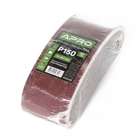 Стрічка шліфувальна нескінченна APRO P150 75×457мм (10 шт.) 8280461