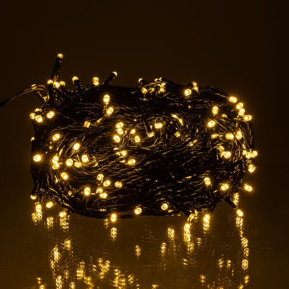 Гірлянда Нитка вулична 30 (м) 300 LED чорний провід Жовтий CF300L30MBY | Зображення 1