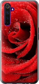 Чехол на Realme 6 Pro Красная роза "529u-1893-17620"