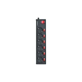 Мережевий фільтр живлення REAL-EL RS-6 EXTRA 3m, black (EL122300002)