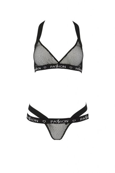 Комплект білизни в сіточку, S/M чорний ARIN SET - Passion | Зображення 2