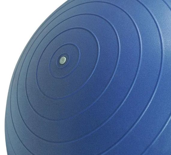 М'яч для фітнесу (фітбол) напівмасажний PowerPlay 4003 Ø65 cm Gymball Синій + помпа (PP_4003_65_Blue) | Зображення 6