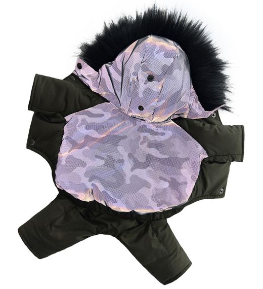 Зимовий комбінезон з світловідбиваючої тканини камуфляж A-78 | Зображення 6