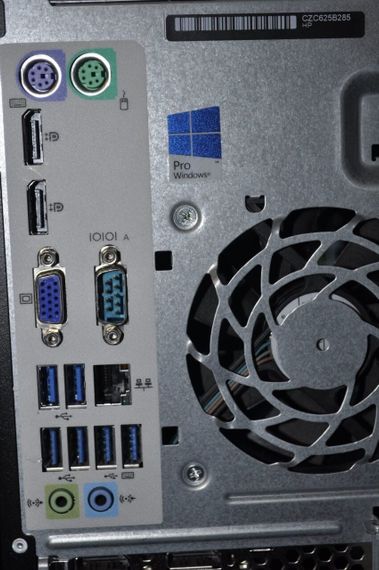 Комп'ютер HP EliteDesk 800 G2 Tower / Intel Core i7-6700 (4 (8) ядра по 3,4 - 4,0 ГГц) / 16 ГБ DDR4 / 256 ГБ SSD / nVidia GeForce GTX 745, 2 ГБ GDDR3, 128-біт / DVD-ROM / Windows 11 Pro б/в | Зображення 4