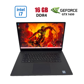 Игровой ультрабук Dell XPS 7590 / 15.6" (1920x1080) IPS / Intel Core i7-9750H (6 (12) ядер по 2.6 - 4.5 GHz) / 16 GB DDR4 / 512 GB SSD / nVidia GeForce GTX 1650, 4 GB GDDR5, 128-bit / WebCam б/у