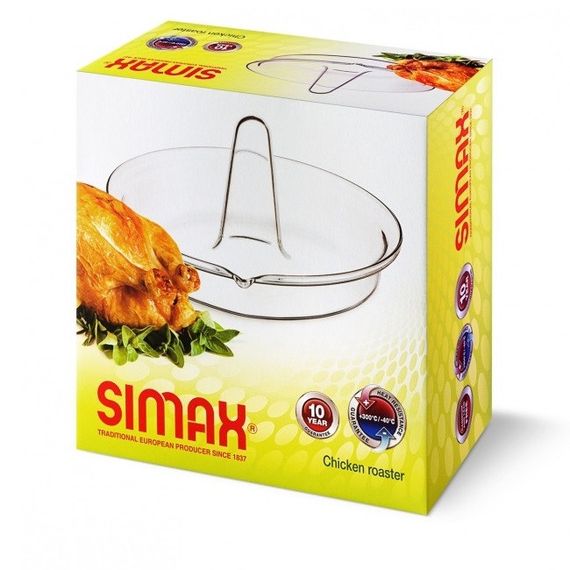 Форма для запекания курицы жаропрочная стеклянная Simax 24×13 см 6141 | Зображення 4